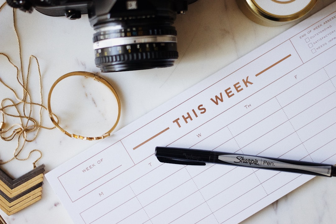 simple weekly habit checklist