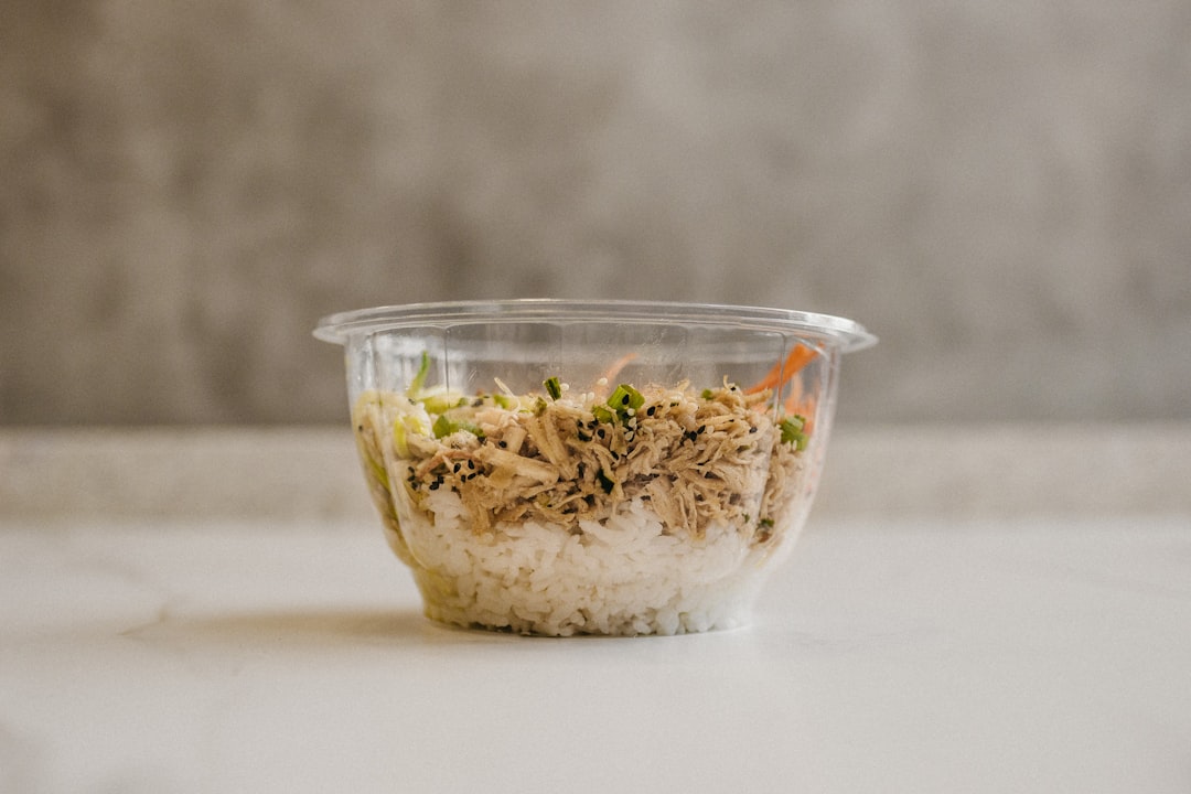 minimal meal bowl rice